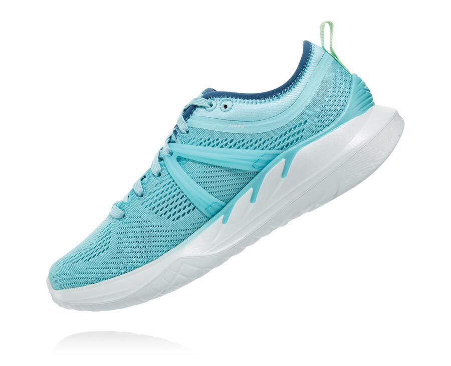 Hoka One One Running Shoes Womens Blue/White - Tivra - 61503ZVWF